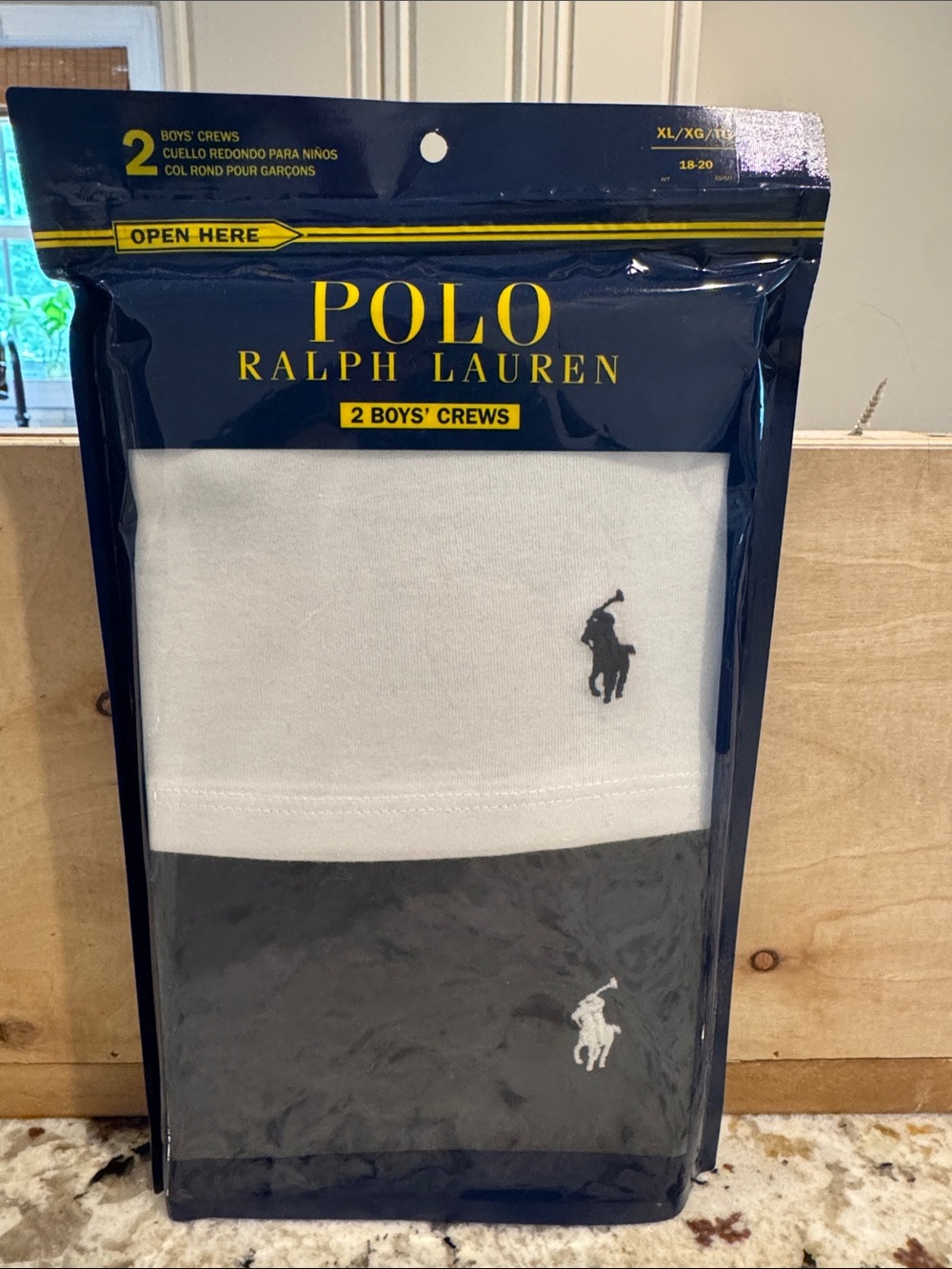 Polo by Ralph Lauren Navy & Yellow Boys' Underwear Pack